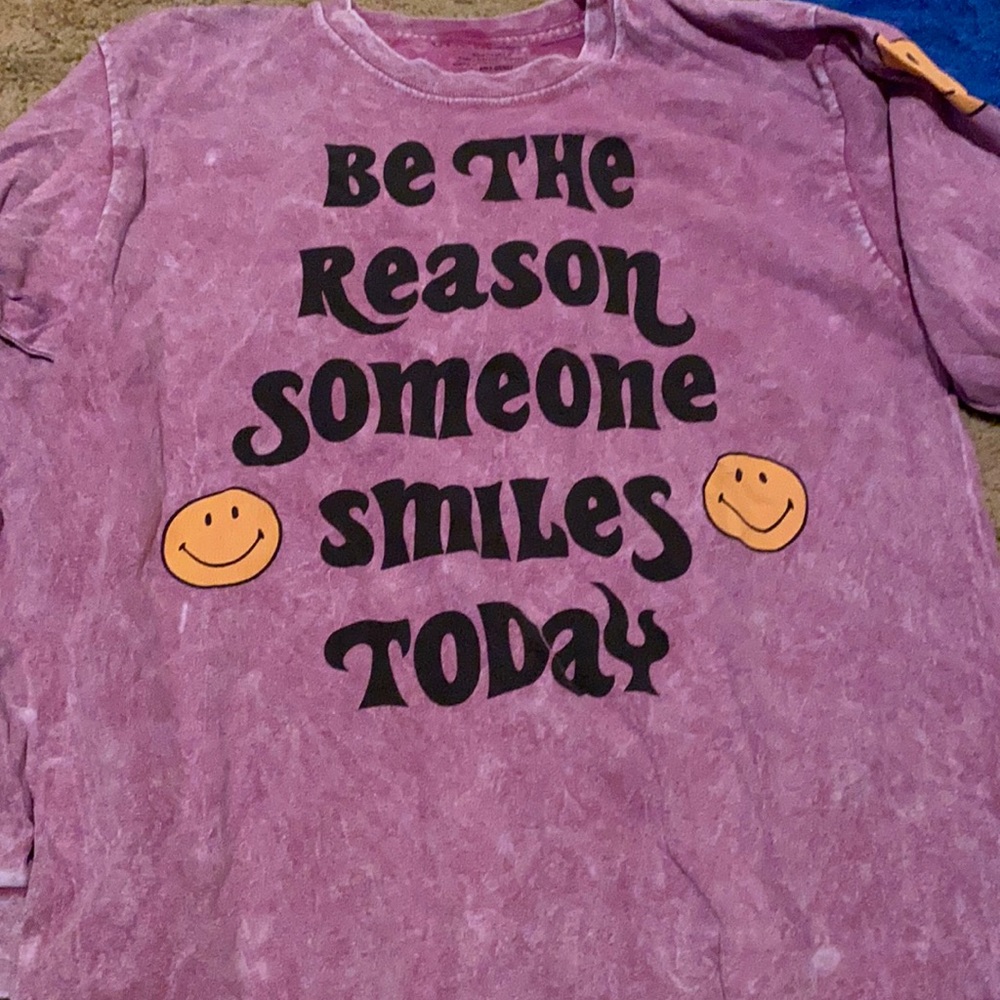 long sleeve smiley face